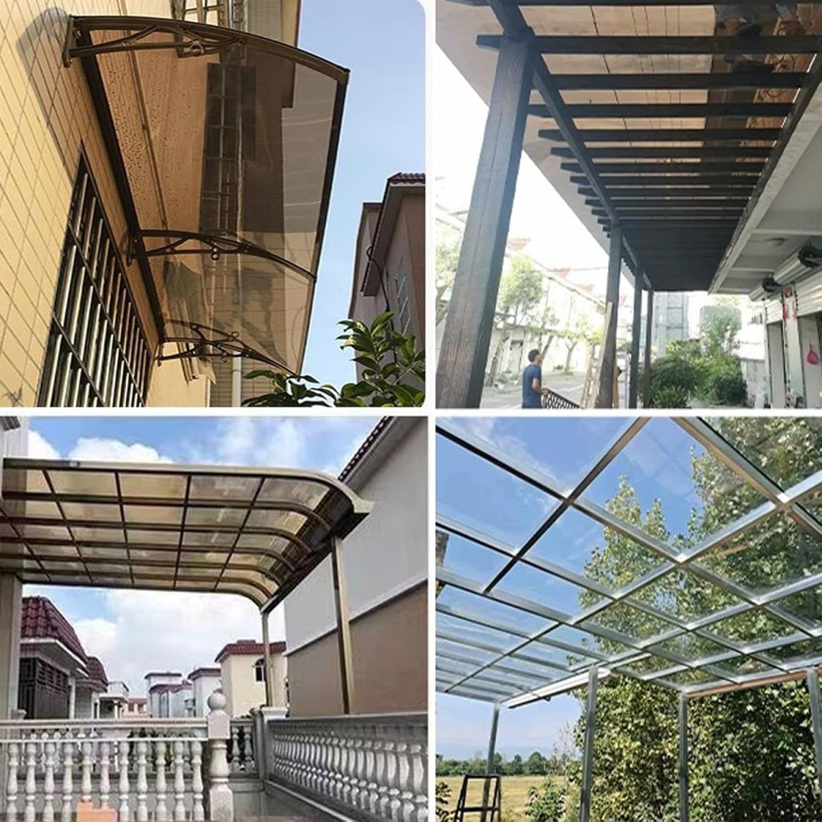 Ứng dụng tấm nhựa lấy sáng nâu trà