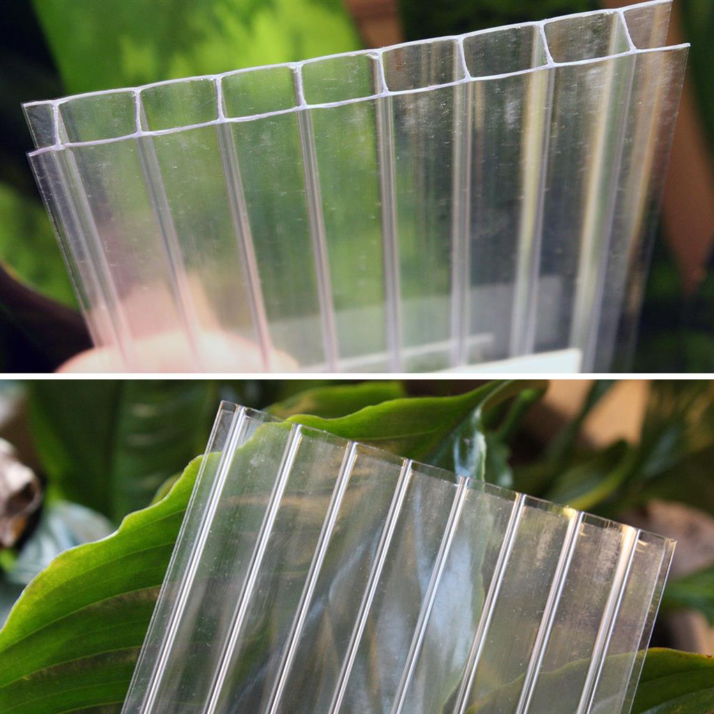 Tôn nhựa polycarbonate rỗng ruột trắng