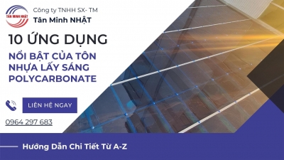 Nên chọn độ dày tấm nhựa Polycarbonate nào cho mái hiên? - Tân Minh Nhật