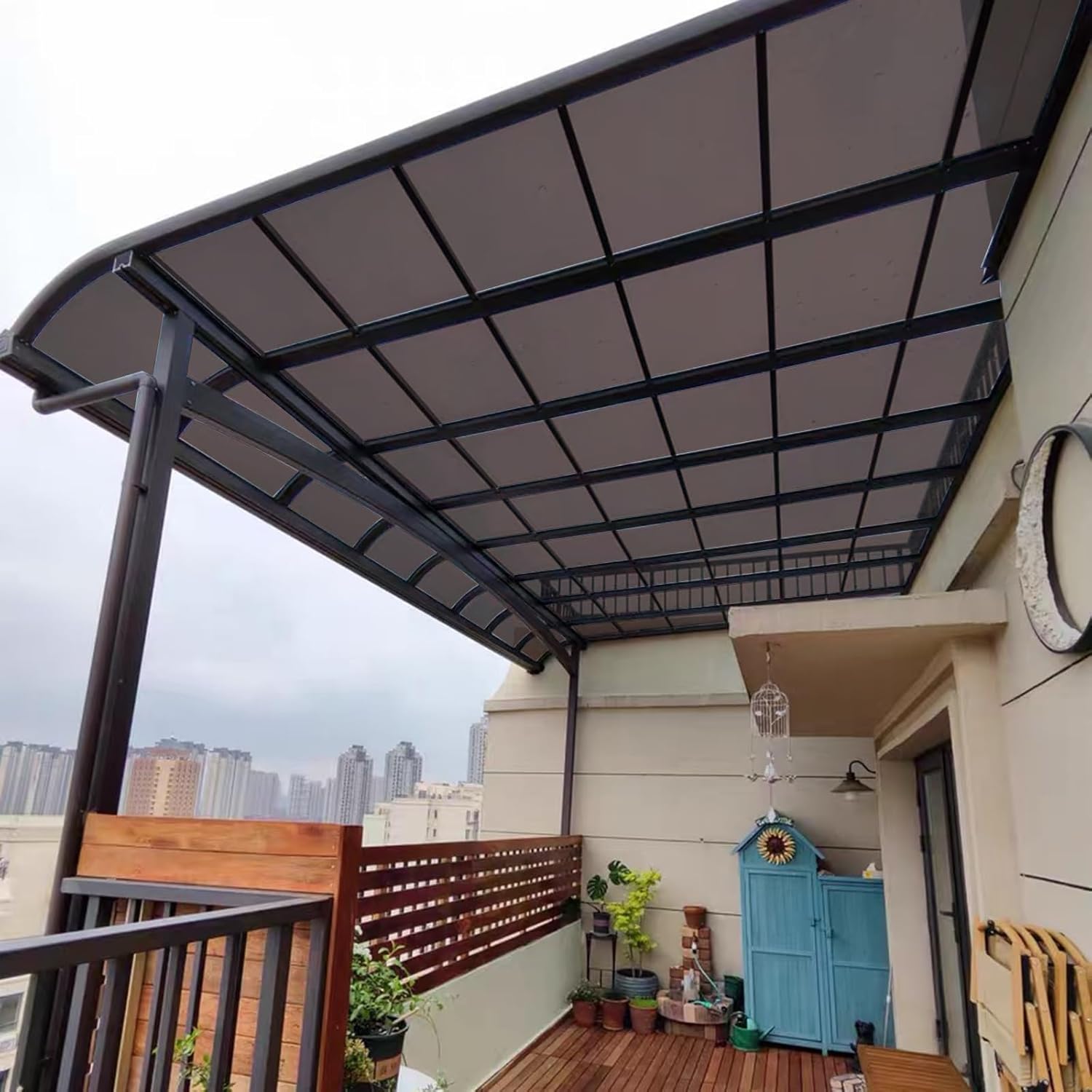 Tấm Nhựa Lấy Sáng Polycarbonate Màu Nâu Trà